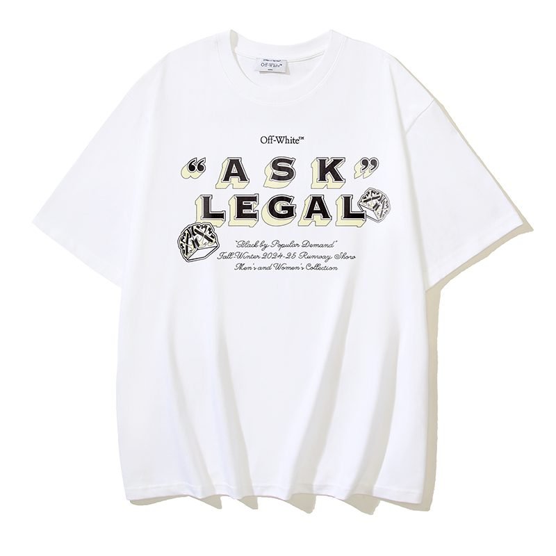 Off White T-Shirt Men Women