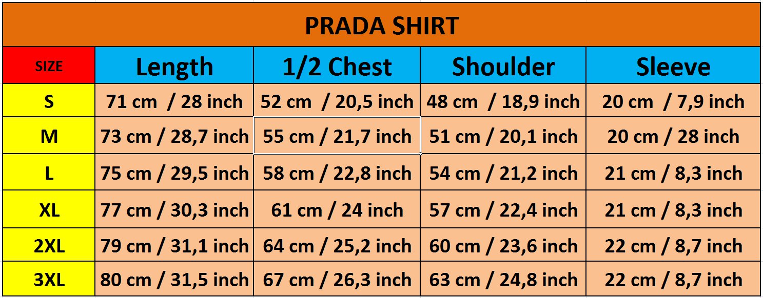 Prada Shirt Men Women T Shirt