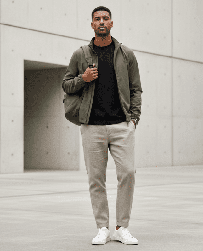 streetwear essentials for men modern neutral outfit